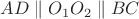 $AD \parallel O_1O_2 \parallel BC$