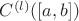 $C^{(l)}([a,b])$
