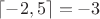 $\lceil-2,5\rceil=-3$