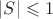 $|S|\leqslant1$