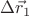 $\Delta \vec r_1$
