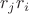 $r_jr_i$