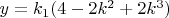 $y=k_1(4-2k^2+2k^3)$