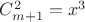 $C_{m+1}^2 = x^3$