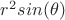 $r^2sin(\theta)$