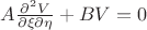 $A\frac{\partial^2V}{\partial \xi \partial \eta} + BV = 0$