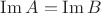 $\operatorname{Im}A=\operatorname{Im}B$