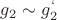 $ g_2 \sim g_2^`  $
