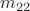 $m_{22}$ $m_{22}$