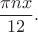 $${\pi nx\over12}.$$