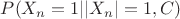 $P(X_n=1 | |X_n|=1,  C)$