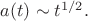 $a(t)\sim t^{1/2}.$