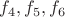 $f_4, f_5, f_6$