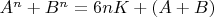 $A^n + B^n =6nK + (A+B)$