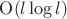 ${\rm O}(l \log l)$