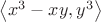 $\left\langle x^3 - xy,y^3 \right\rangle$