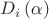 $D_i \left( \alpha  \right)$