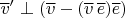 $\overline{v}'\perp\left(\overline{v}-(\overline{v}\,\overline{e})\overline{e}\right)$