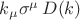 $k_{\mu} {\sigma}^{\mu} \, D(k)$