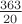 $\frac{363}{20}$