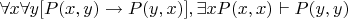 $ \forall x \forall y [P(x,y) \rightarrow P(y,x)], \exists x P(x,x) \vdash P(y,y)$