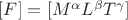 $[F] = [M^\alpha L^\beta T^\gamma]  $