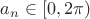 $a_n\in[0,2\pi)$