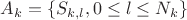 $A_{k} = \{S_{k,l},0\le l\le N_k\}$