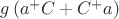 $g\left(a^+ C+ C^+ a\right)$