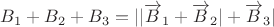 $B_1+B_2+B_3=||\overrightarrow B_1+\overrightarrow B_2|+\overrightarrow B_3|$
