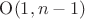 $\mathrm O(1, n - 1)$