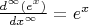 $\frac{d^{\infty}(e^x)}{dx^{\infty}}=e^x$