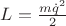 $L=\frac{m\dot{q}^2}{2}$