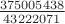 $\frac{375005438}{43222071}$