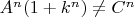 $A^n(1+k^n) \not = C^n$