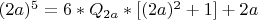 $(2a)^5=6*Q_{2a}*[(2a)^2+1]+2a$