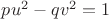$pu^2-qv^2=1$