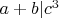 $a+b | c^3$