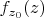 $f_{z_0}(z)$