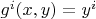 $g^i(x,y) = y^i$