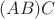$(AB)C$