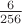 $ \frac{6}{256}$