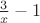 $\frac{3}{x}-1$