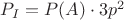$P_{I}=P(A)\cdot 3p^2$