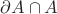 $\partial A\cap A $