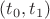 $(t_{0},t_{1})$