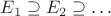 $E_1 \supseteq E_2 \supseteq \ldots$