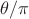 $\theta/\pi$