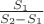 $\frac{S_1}{S_2-S_1}$