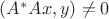 $(A^* A x, y) \not =0$